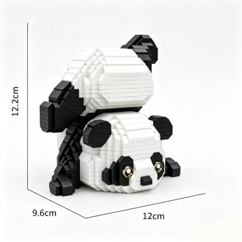 (Inverted Panda)Mickey Mouse Pato Donald Lotso Panda Micro Partículas Bloques de Construcción Ornamento Educativo