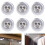 Σετ 6 λαμπτήρων LED, αυτοκόλλητα νυχτερινά φώτα, που λειτουργούν με 3 μπαταρίες 1