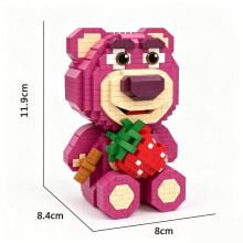 (Lotso)Mickey Mouse Pato Donald Lotso Panda Micro Partículas Bloques de Construcción Ornamento Educativo
