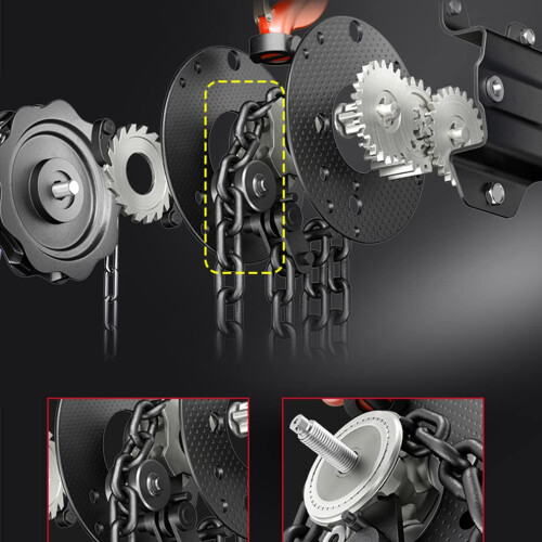 Manual Chain Hoist | 1 Ton/2000 lbs Capacity 2