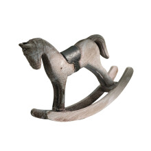 Houten hobbelpaard standbeeld decors handgemaakt Nordic Home-3