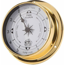 Mare Clock, wandgemonteerde koperen scheepsromptester voor weerstation, bootophanging, Aide d'une Mare Clock PZCC