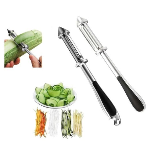 Vegetable peeler - Not specified - All-in-one model - White - Dishwasher safe - Multifunctional