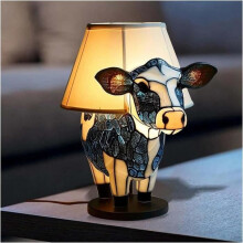 Tierförmige Tischleuchte, Nachttischlampe mit USB-A+-Anschlüssen, Nachttischlampe für Wohnzimmer, Schlafzimmer, [u6996]