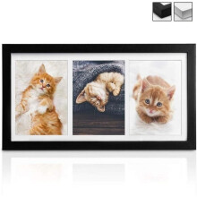 bomoe Fotocollageframe voor meerdere foto's, geschikt voor wandmontage - voor 3 foto's (3 x 13 x 18 cm) - Afmetingen: 52 x 25 x 2,5 cm