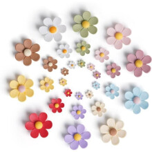 30 stuks 3D bloem koelkastmagneten, decoratieve keukenmagneten - schattige, stevige koelkastmagneten voor whiteboards en meisjeskluisjes
