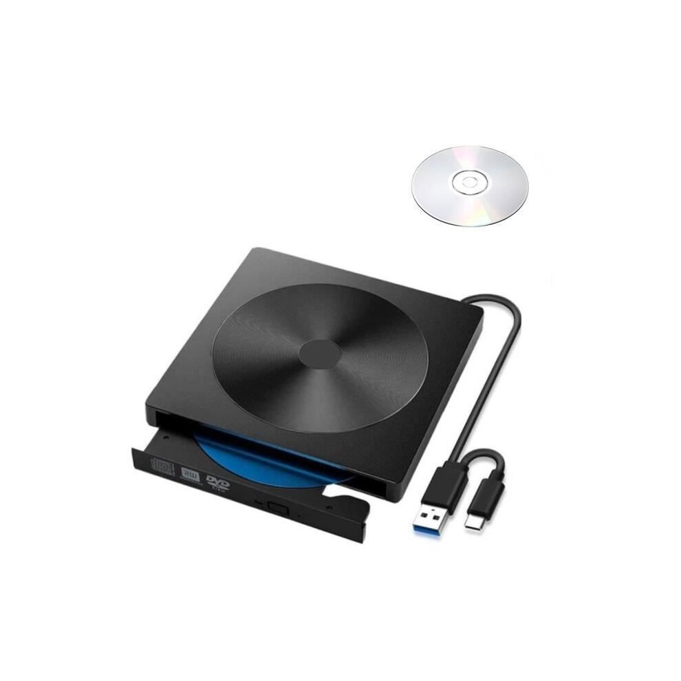 Ultra Slim Portable Usb 3.0 Type-C External Dvd/Cd Writer/Reader - External Reader With 8.5Gb Cd/Dvd Drive 9149891850552