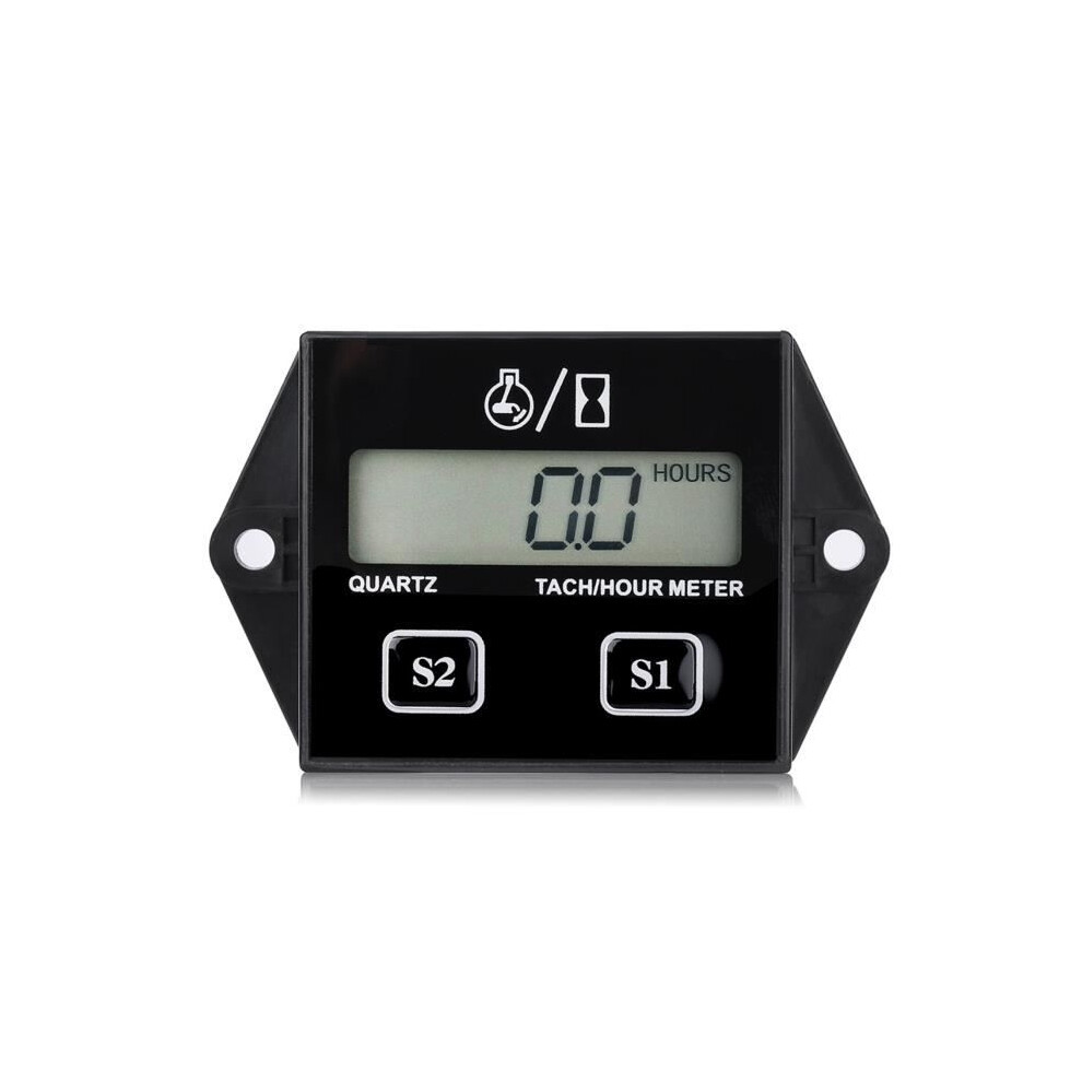 Hour Gauge Rpm Digital Lcd Tachometer/Hour Meter Rpm Tester For Gasoline Engine Motorcycle 9149891837775