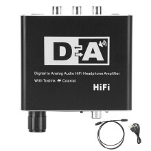 Digitaal-naar-analoog-omzetter audio RCA 3,5 mm jack coaxiaal optische kabel decoder adapter