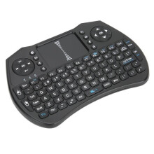 Mini draadloos toetsenbord met afstandsbediening, 2,4 GHz USB-ontvanger, QWERTY-toetsenbord voor Android TV Box Touchpad A8 (zwart) - GUA