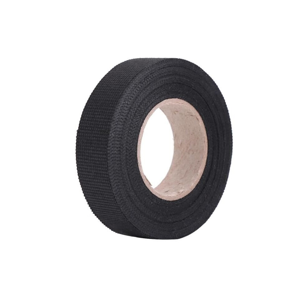 19Mm X 15M Multi-Purpose Self-Adhesive Anti-Squeak Automotive Wiring Tape - Rac Black 9149891837416