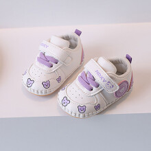 (Purple,15)Chaussures de dessin animé enfant en bas âge avec dessus en cuir pour garçons et fashion girls