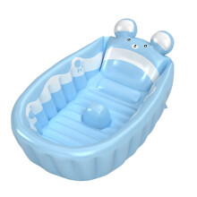 Foldable Bathtub Baby Bath Tub Cartoon Animal Pattern-bear