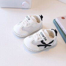 (White,15)Chaussures en maille respirante pour tout-petit avec fermeture pour bébé garçon fille mode cadeau