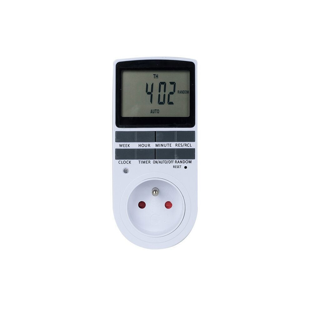 Programmable Digital Plug - Weekly Digital Timer, Lcd Screen, Energy Saving (1 Pack) 9149891837331
