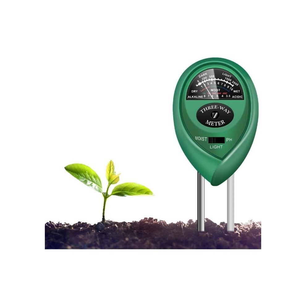 Soil Tester - 3 In 1 - Measures Ph, Moisture, And Light - Gardening 9149891837829