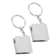 Maßband-Schlüsselanhänger – 2er-Pack – Metall – 1 m – Praktisch und robust