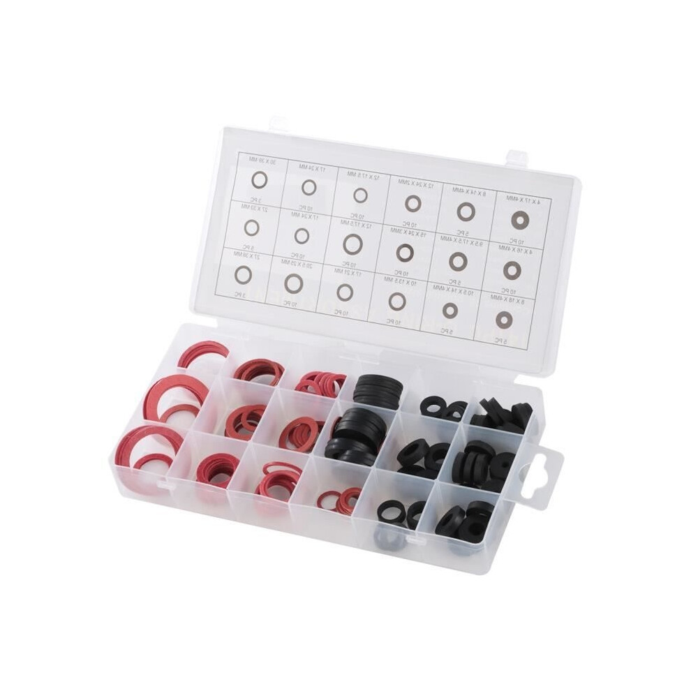 Sonew 141-Piece Nbr Faucet Seal Washer Assortment Set, Plumbing Sealing O-Ring Rubber 9149891838338