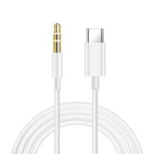 USB-C naar 3,5 mm jackkabel, USB-C naar 3,5 mm jackadapter voor auto-audio, aux-kabel voor stereo, 1 meter