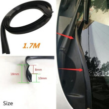 CS 1.7M Universal Car Automatic Front Windshield Seal Trim Black Rubber Strip - CSBDH824A7951