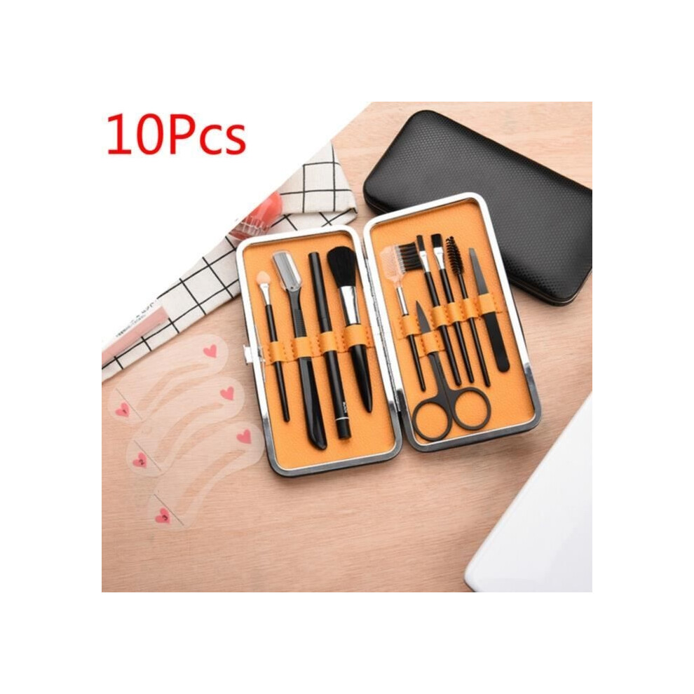 Aihontai Eyebrow Makeup, Tweezers, Eyebrow Razor, Curved Stainless Steel Scissors, Eyebrow Care Tool Set