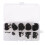 Eiffel 120 τεμάχια κιτ ασφαλειών E-Clip Snap Open Ring Staining Black Manganese Steel σε κουτί 1,5-10mm 1