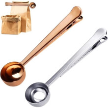 Kaffeelöffel – Nicht spezifiziert – 2er-Set – Gold und Silber – Clipverschluss – Edelstahl