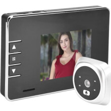 EBTOOLS slimme deurbel, slimme videodeurbel, 3-inch TFT LCD-scherm, infrarood nachtzichtcamera