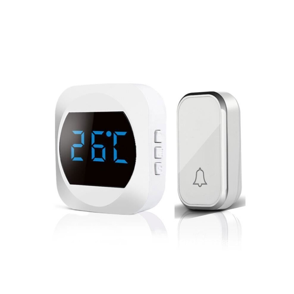 Waterproof Wireless Outdoor Doorbell - Ip44 Waterproof, Temperature Display, 150M Range, 38 Melodies, 4 Volume Levels 9149891839212