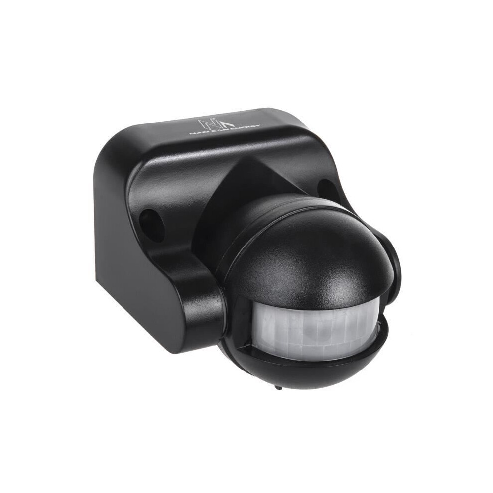 Maclean Mce358 B Black Ip44 Infrared Pir Motion Detector, 12M Range, Max Load 800-1200W 9149891839366