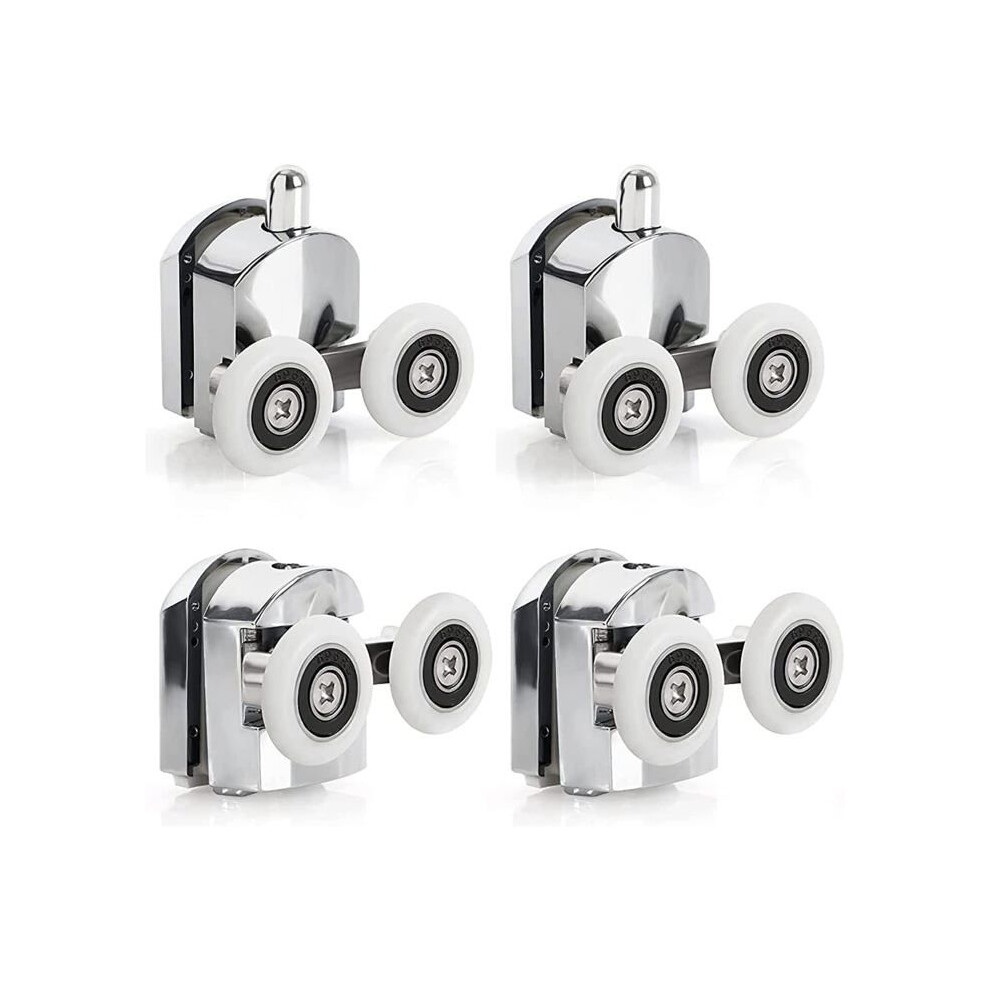 8Pcs 23Mm Shower Door Rollers, Replacement Rollers For Sliding Shower Doors, Suitable For 4-6Mm Glass 9149891838666