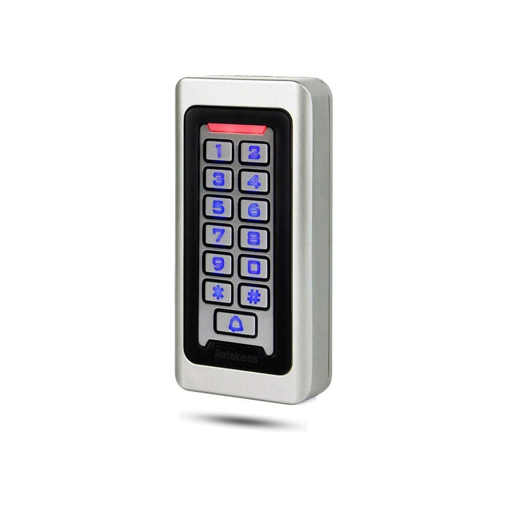 Retekess T-Ac03 Keypad Door Entry System Ip68, Waterproof Metal Access Control Pin Rfid 125Khz Dc12v For Apartments 9149891839502