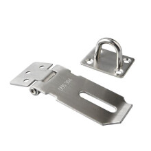 Loquet de porte, verrou de sécurité SAYAYO avec cadenas et moraillon, pour portes, meubles et armoires.