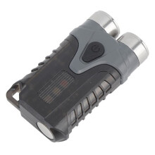 Qiilu Mini Leistungsstarke wiederaufladbare USB-Schlüsselanhänger-Taschenlampe