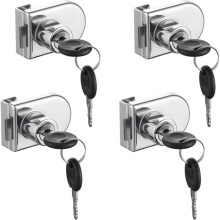 Sicherheitsschloss – GIGICIAL – 4er-Pack – Zinklegierung – Bohrfreie Montage – Rostfrei