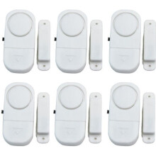 6 Sets Wireless Magnetic Door and Window Security Alarm Anti-Theft Sensors