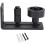 Adjustable floor guide - Carbon steel - Black - Double roller with small roller - 0.5cm thick 1