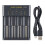 Battery charger - TD - 4 slots - Overcharge protection - LED display - USB 1