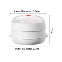 (Double)Food Grade Multifunctional Microwave Steamer Thickened Heating Box For Use Daily