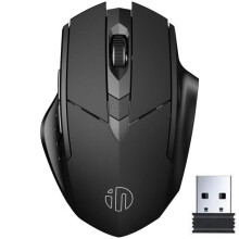 KINGCENTON Draadloze PC-muis - 2.4G Optisch - 6 knoppen - 500mAh batterij - Zwart