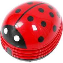 Mini Portable Handheld Cordless Tabletop Crumb Sweeper Dust Vacuum Cute Beetle Ladybug Battery Operated