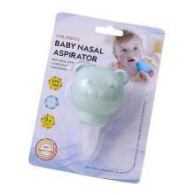 TPE Baby Nasal Aspirator Easy Assembly Mucus Removal Tool-Green