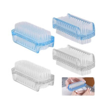 Nagelbürsten – 4er-Set – Doppelseitig – Weich und effektiv – Blau und transparent – Ergonomisch