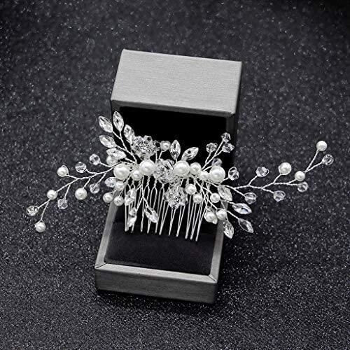 Bruidskam - Elegant - Parels - Haarsieraad - Bruiloftaccessoire 2