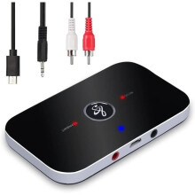 Ozvavzk Bluetooth-Audio-5.0-Adapter – 2-in-1-Sender/Empfänger – 10 m Reichweite – 10 Stunden Akkulaufzeit