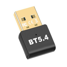 Bluetooth 5.4 Dongle, Low Latency USB Adapter for PC Keyboard, Mouse, Headset, Gamepad, Plug and Play under Windows 11/10/8.1
