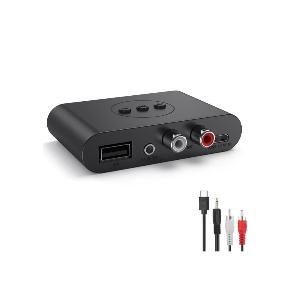 Bluetooth 5.2 Audio Receiver, Usb Dongle, Nfc, Rca, 3.5Mm, Aux, Usb Stereo Music Wireless Adapter With Microphone 9149891848313