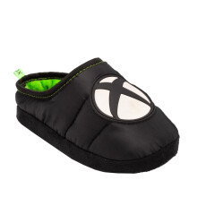 (1 UK, Black/White/Green) Xbox Boys Slippers