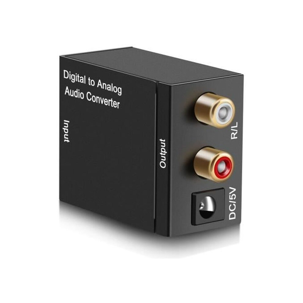 Digital to Analog Audio Converter, Toslink Coaxial Audio to RCA L/R Audio 3.5mm Adapter-image-OPC-PVFJF8R-NEW