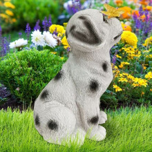 Dekorative Solar-Gartenleuchte, Harzstatue, geeignet für die Außendekoration, moderne Gartenskulptur